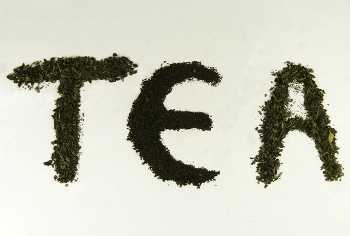 Tea leaves spelling "Tea"!  Photo by Evangelos Vlasopoulos of Athens, Greece.